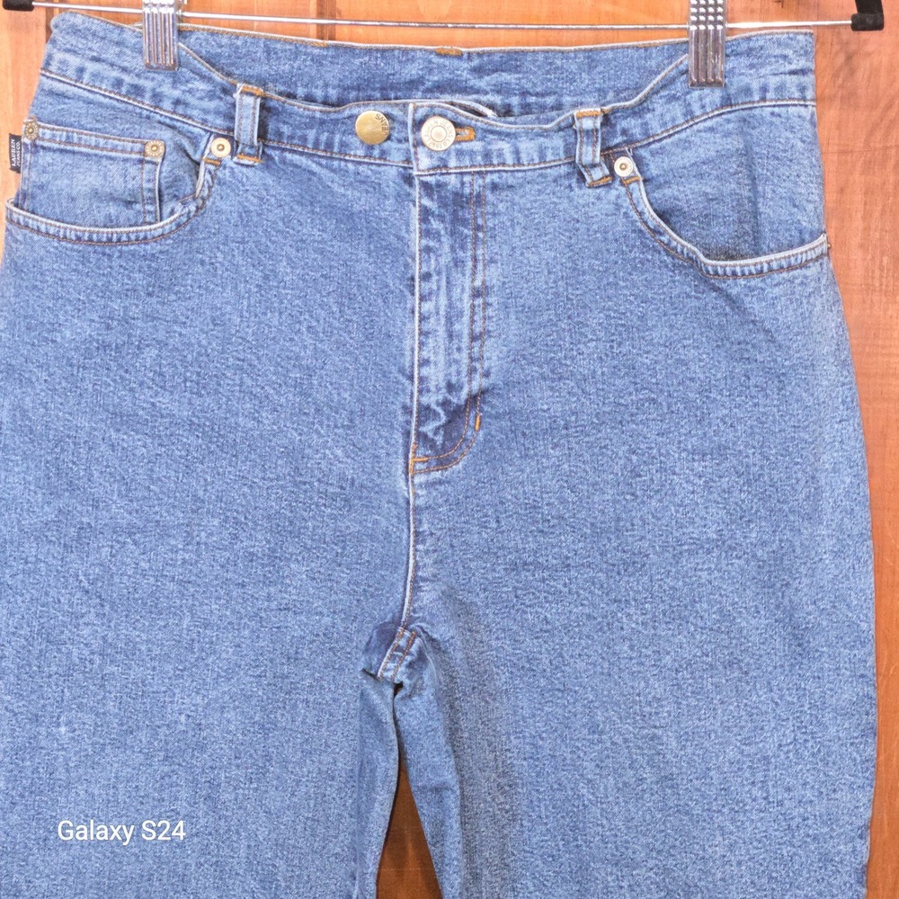 Lauren Jeansโ Co Ralph Lauren Petite Denim Jeans Distressed Raw Hem Blue 8P